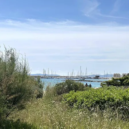 3 Pieces 4 Couchages Avec Parking Au Lavandou - Fr-1-251-316 Lägenhet